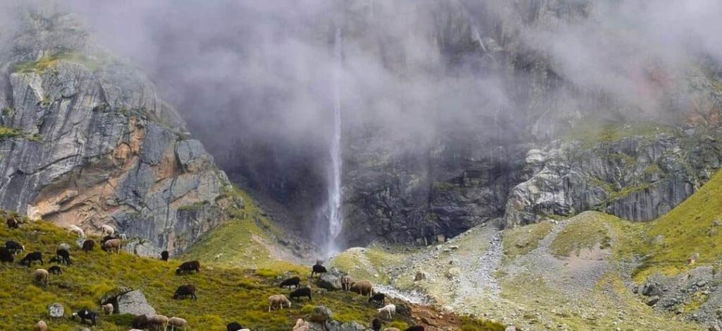 Vasudhara Falls near Mana Village
