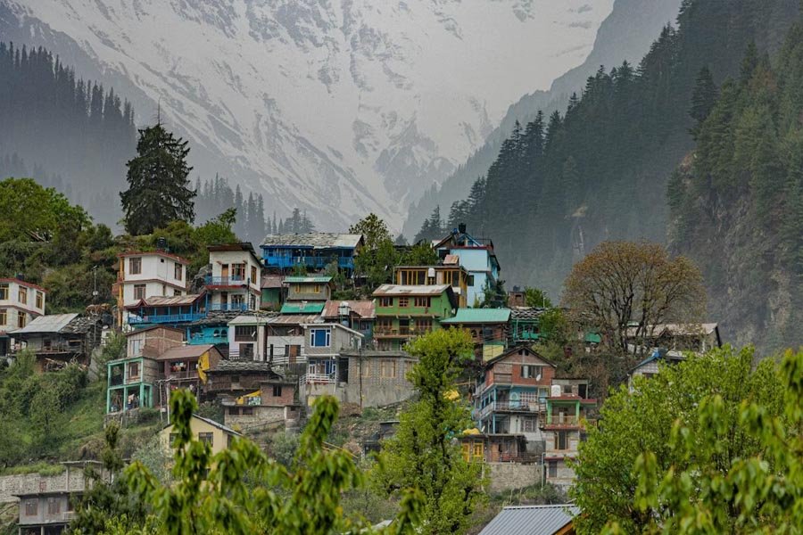 Traditional Himalayan village homes